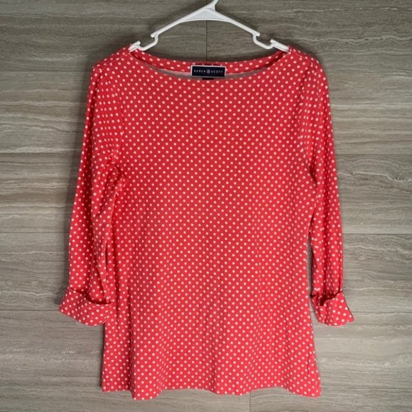 Karen Scott Tops - Women’s Karen Scott Polka Dot Blouse